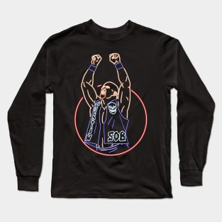 Stone cold sob neon Long Sleeve T-Shirt